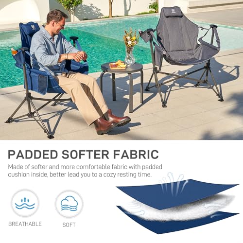 Oversized Padded Hammock Camping Chair with Cup Holder Y710