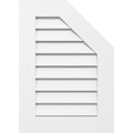 Half Octagon Top Right Surface Mount PVC Gable Vent T75308