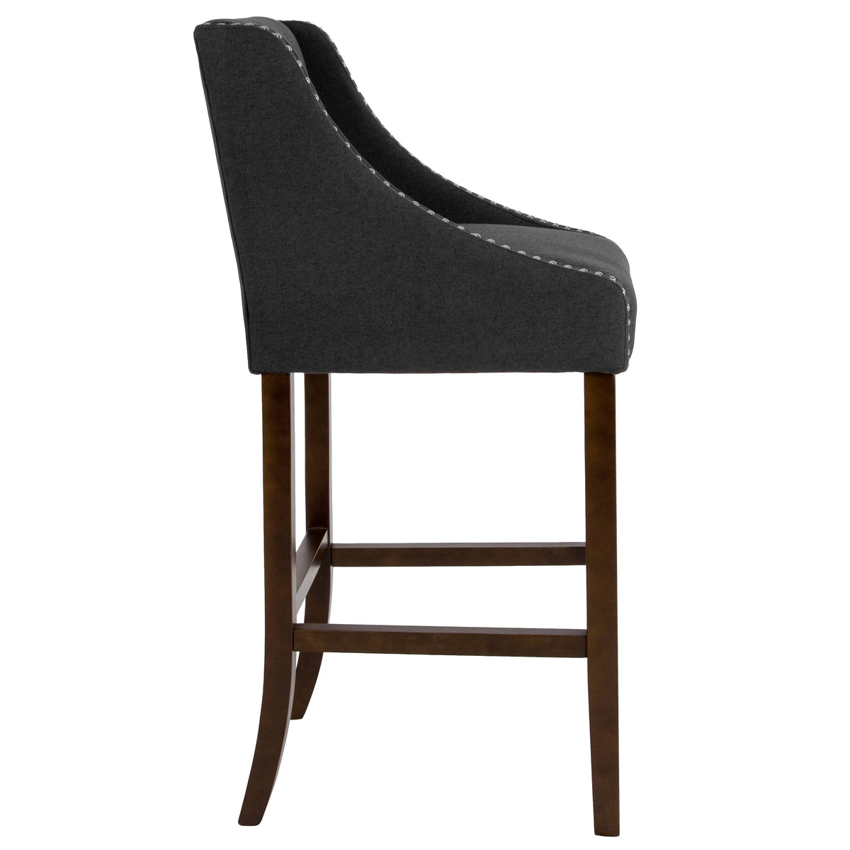 Black Fabric Barstool A197181