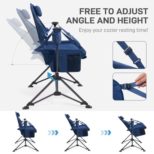 Oversized Padded Hammock Camping Chair with Cup Holder Y710