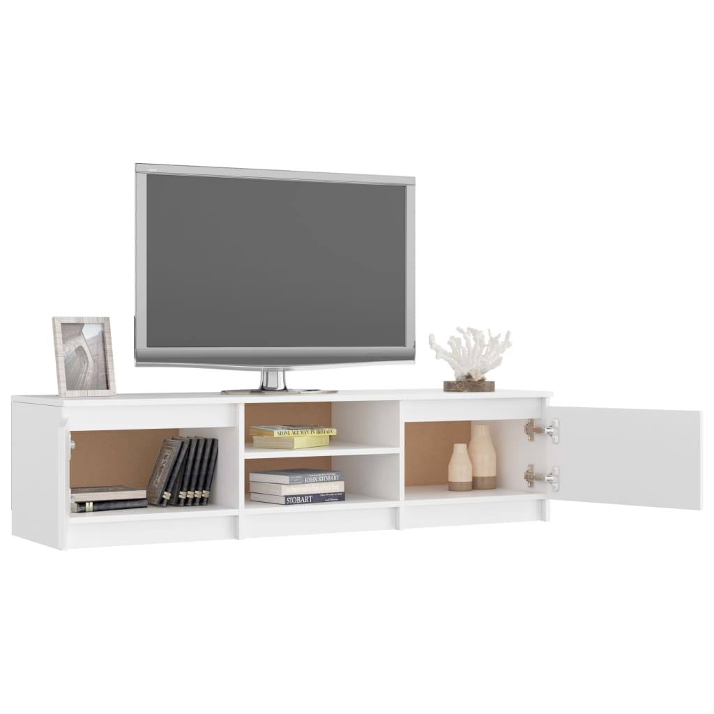 White and Sonoma Oak TV Cabinet Chipboard G2048