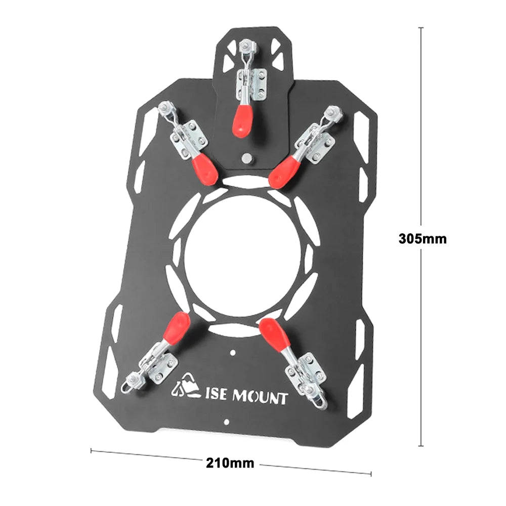 Tent Chimney Guard Anti Scald Plate, Clip on Stove Jack Camping Tent Protector (90mm Diameter) S6128