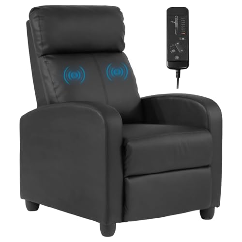 Beige PU Leather Recliner Chair with Footrest L2753