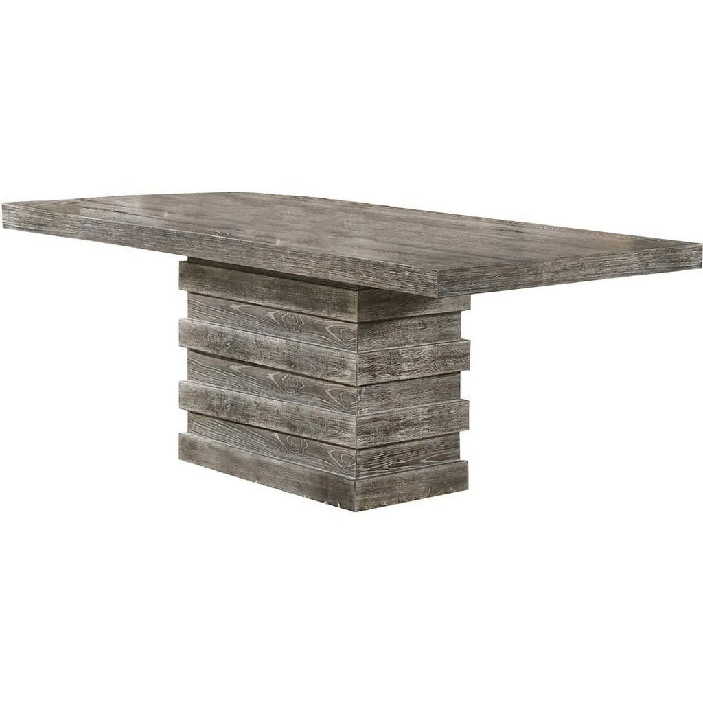 85" Rectangular Wood Dining Table Y463