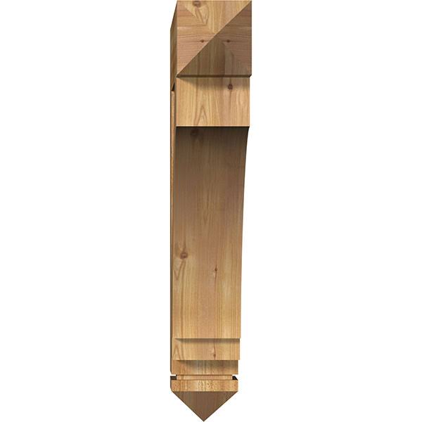 6x22W x 32x22D x 36x22H Rough Sawn Western Red Cedar Bracket R250