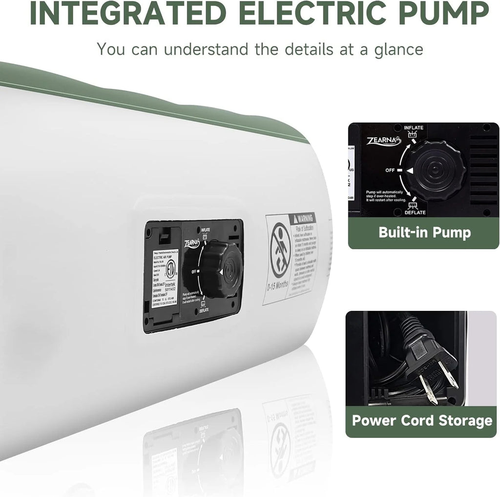 Twin Size Air Mattress with Built-in Pump Z850