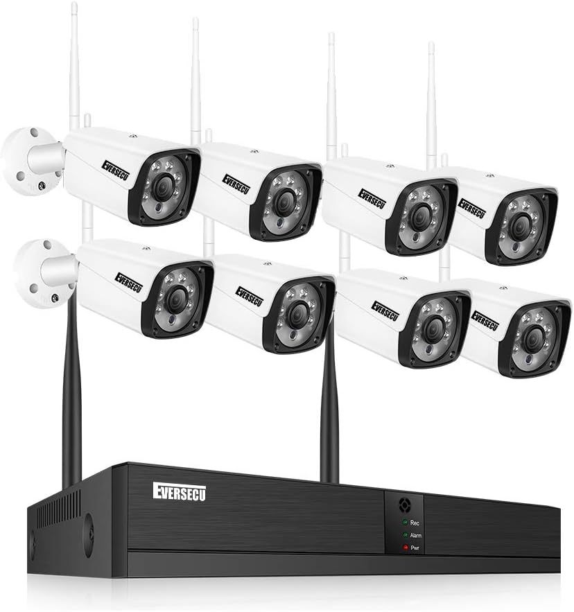4pcs 1080P Bullet IP Cameras 8CH NVR CCTV Surveillance System Y4959