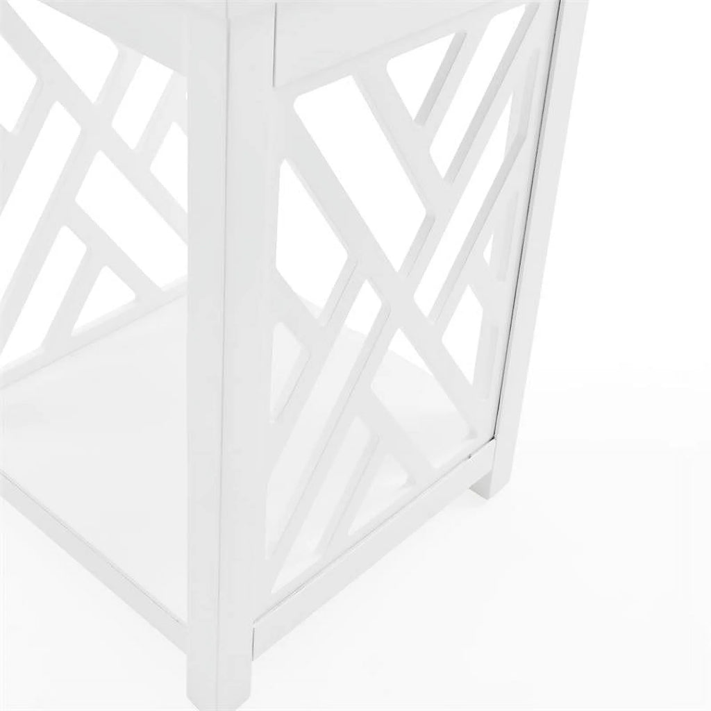 White Wood Coffee Table and Two End Tables T966035