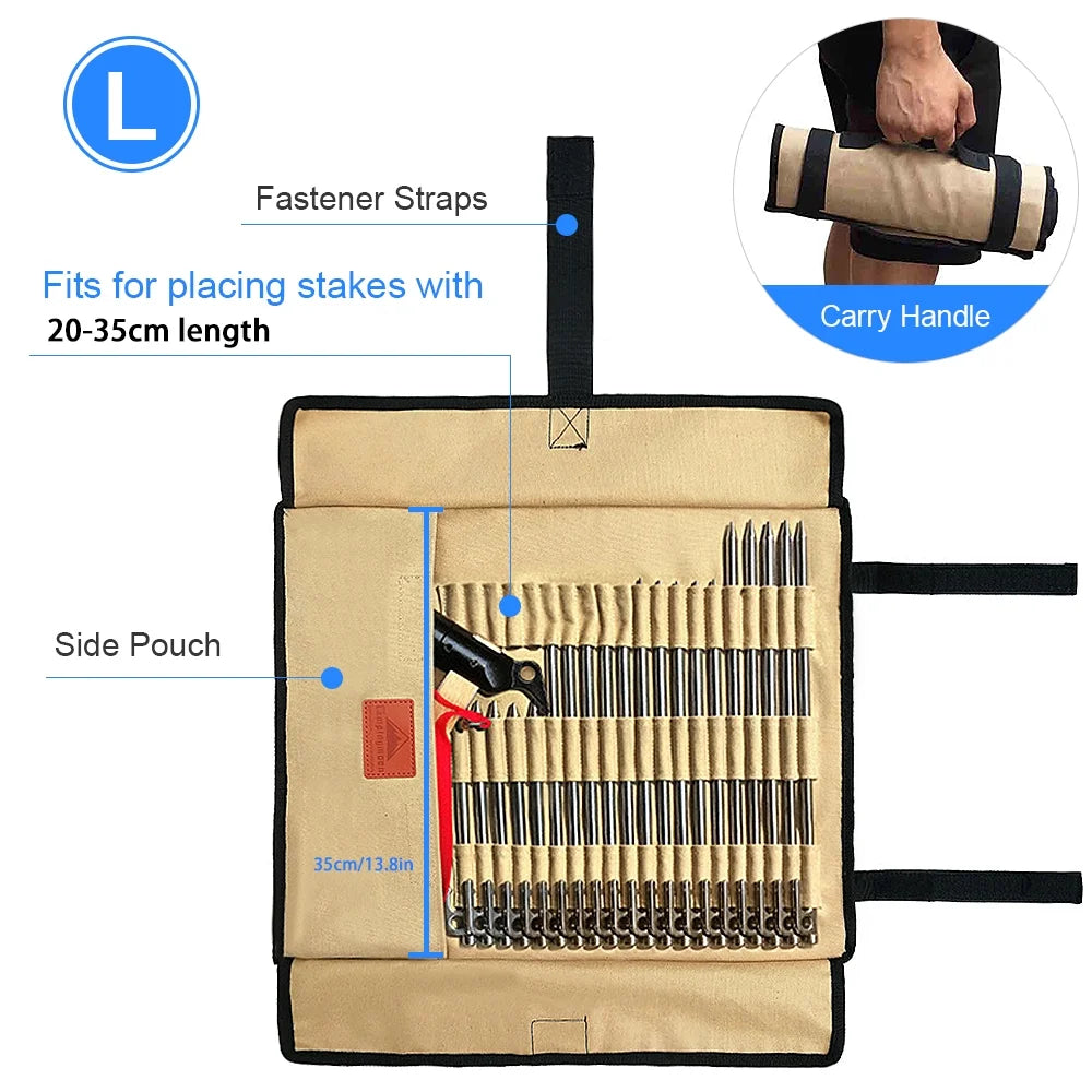 Camping Stake Bag Tent Pegs Storage Bag Carrying Bag D311158