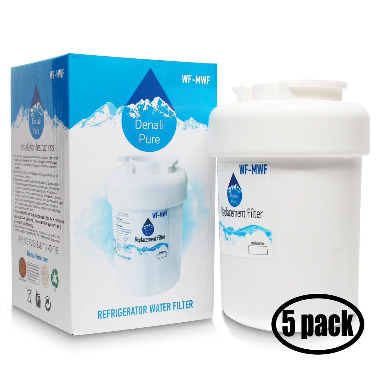 5-Pack Replacement Water Filter Cartridge B77017