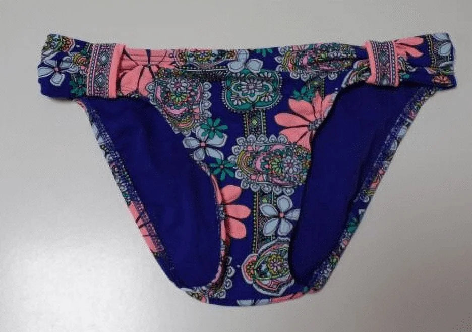 Blue Multi Printed Floral Hipster Bikini Swim Bottom Q866847