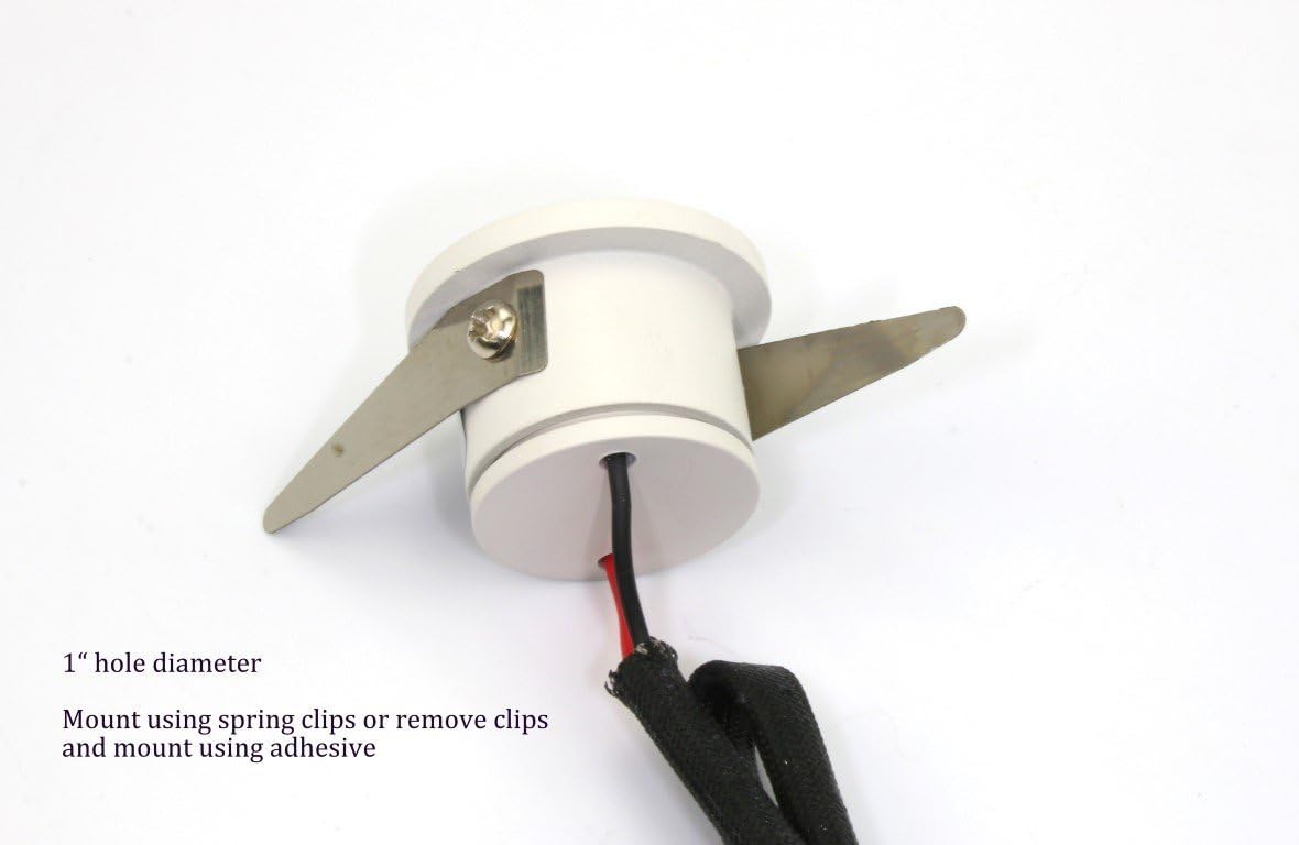 1.25" 1 Watt Cool White LED Down Light Pack of 2 Z2108