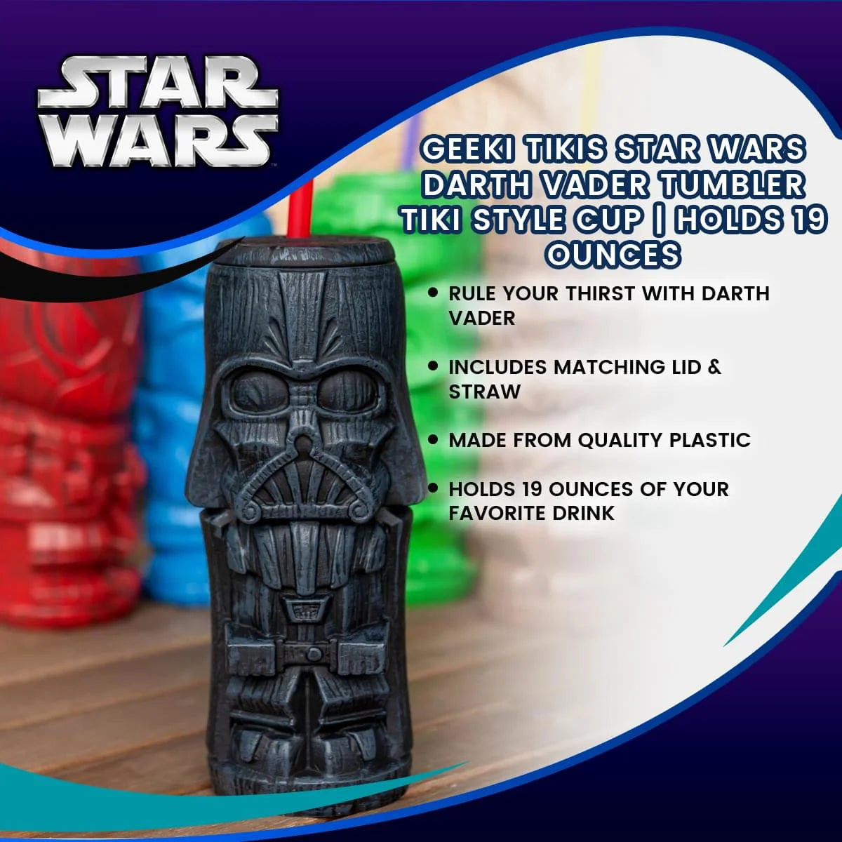 Star Wars Darth Vader Tumbler, 19 Ounces B8191