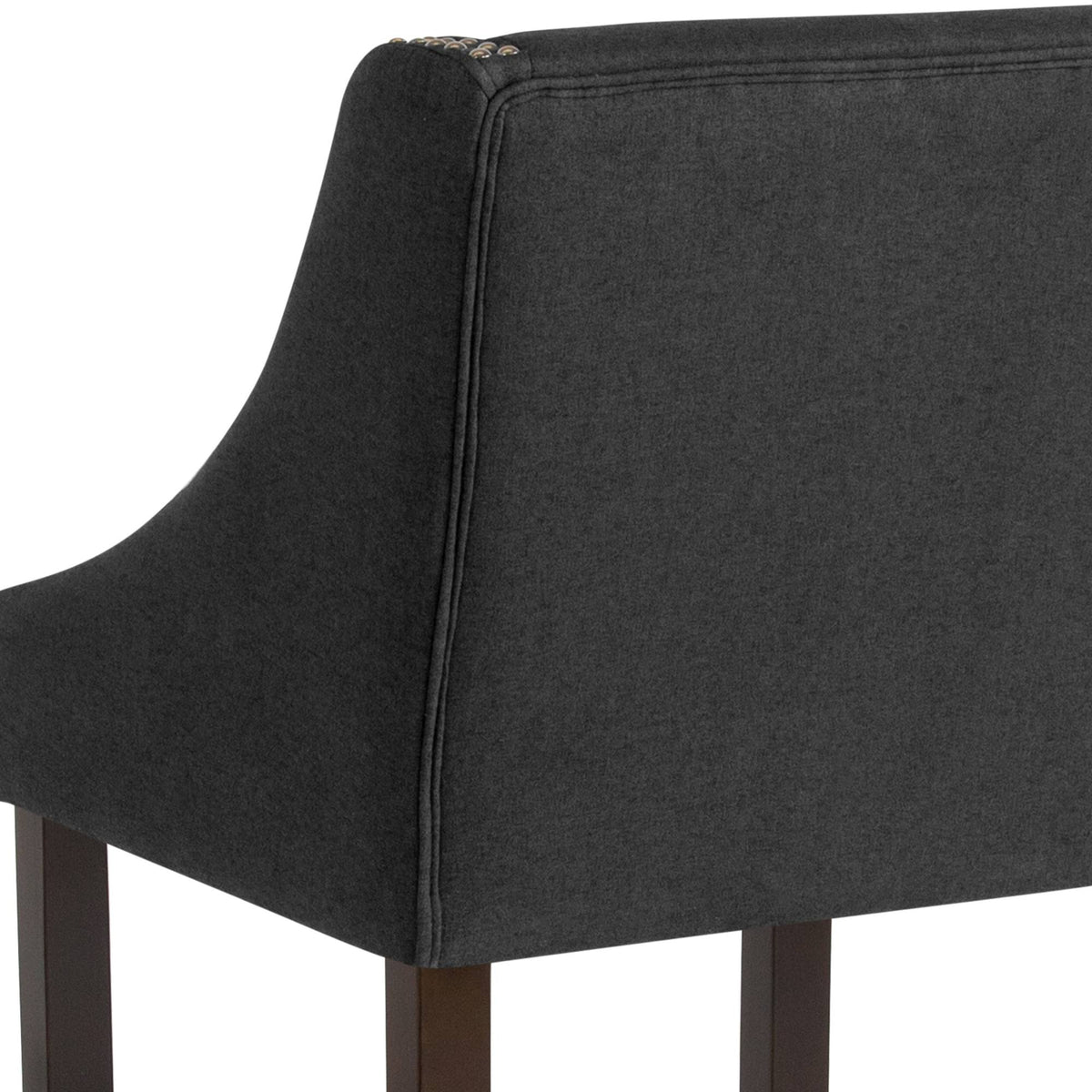 Black Fabric Barstool A197181