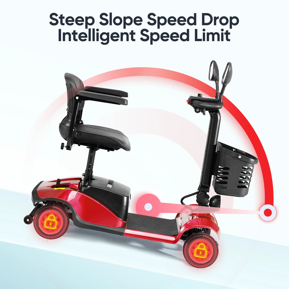 4 Wheels Folding Travel Mobility Scooter J103