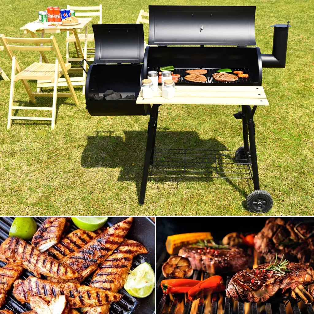 Outdoor Charcoal BBQ Grill Smoker C644