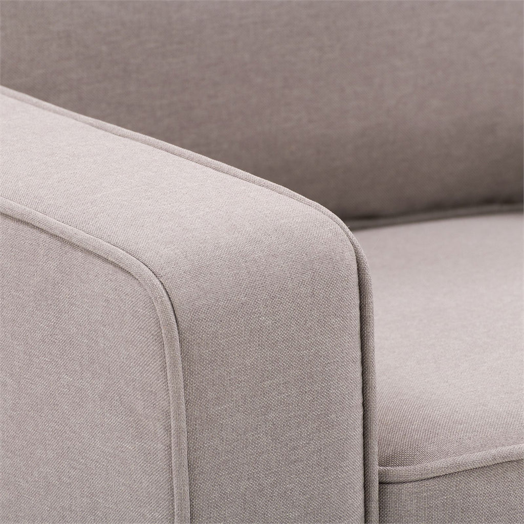 Taupe Brown Fabric Three Seater Sofa P5251
