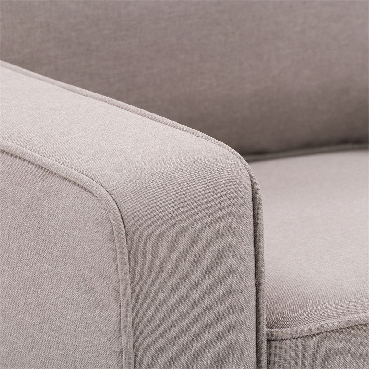 Taupe Brown Fabric Three Seater Sofa P5251