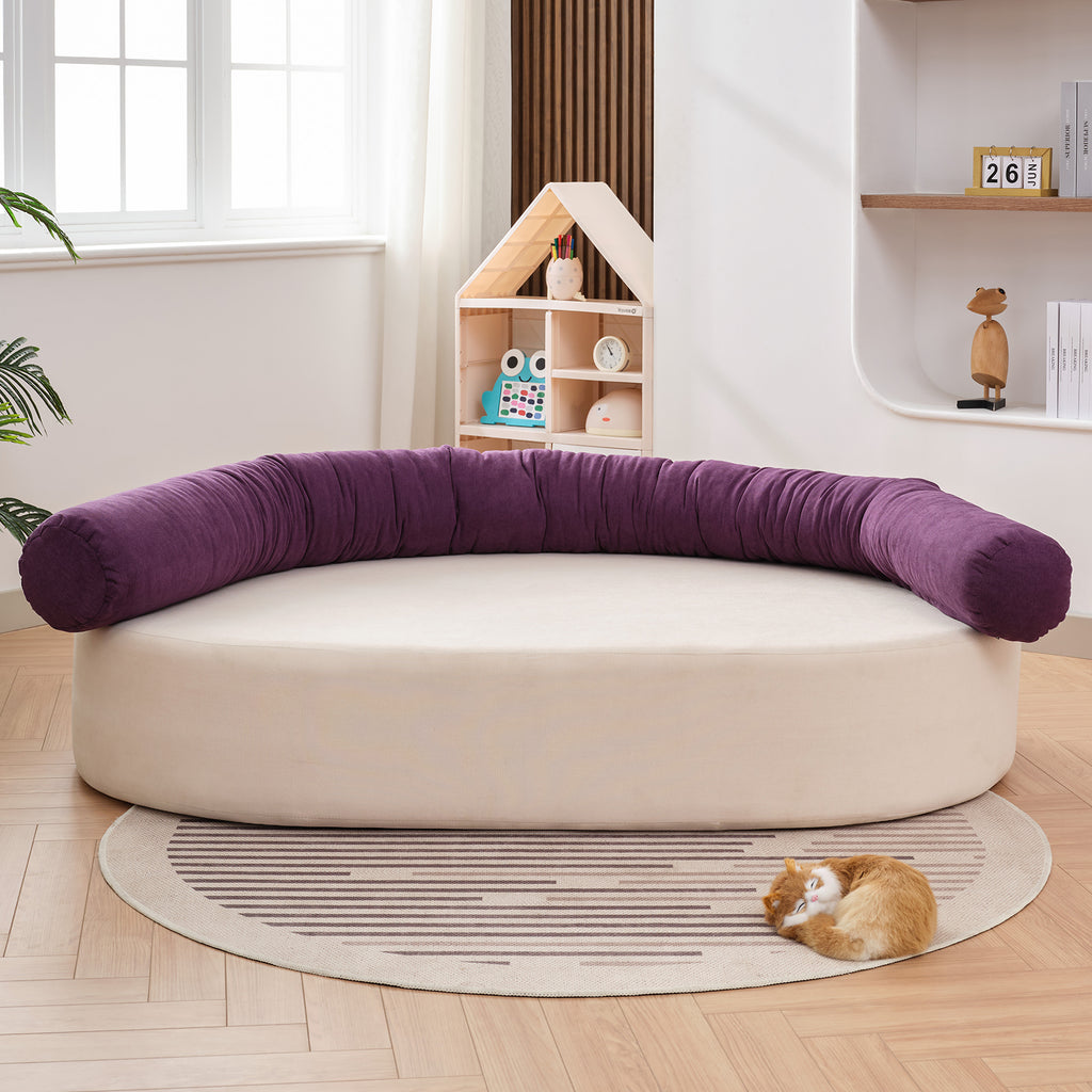 Beige Bean Bag Chair Sofa Bed M9171