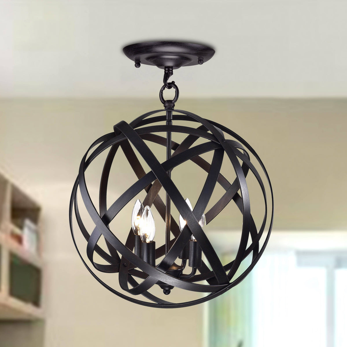 4-Light Semi-Flush Mount S779