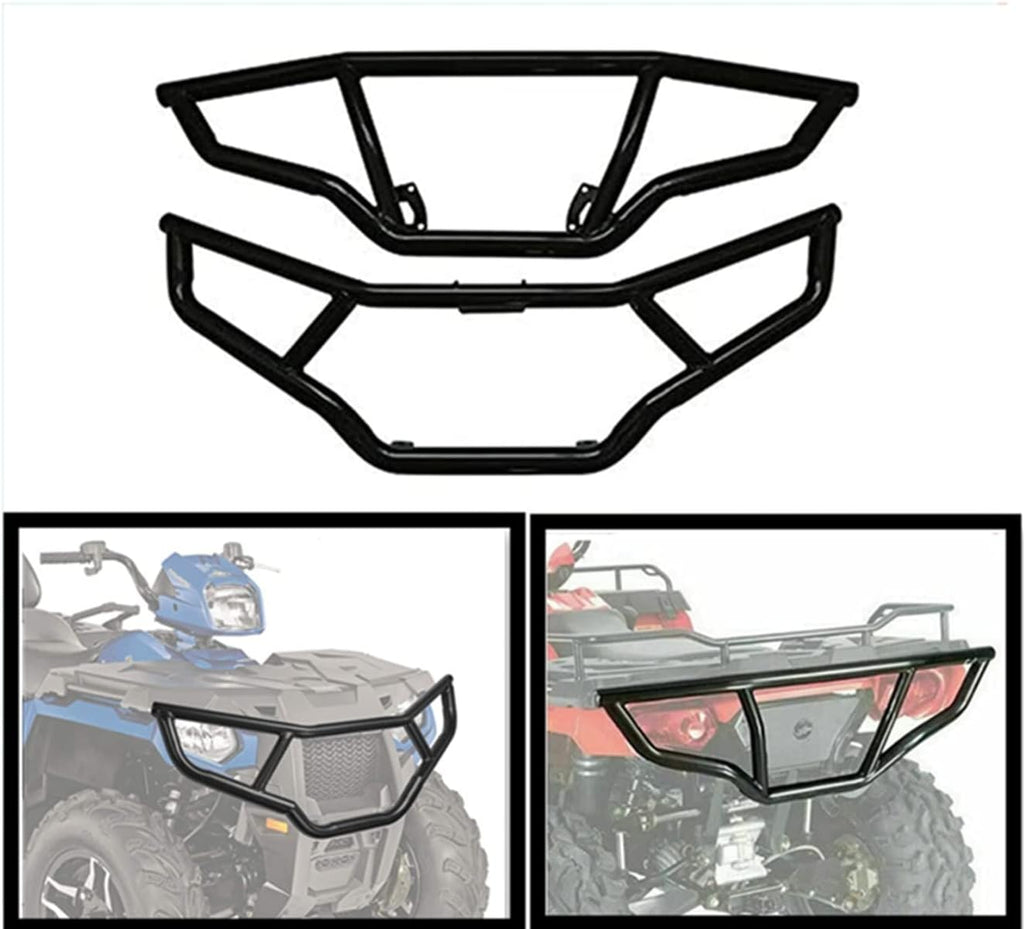 ATV Front and Rear Brush Bumper Protector, 2pcs Q7321
