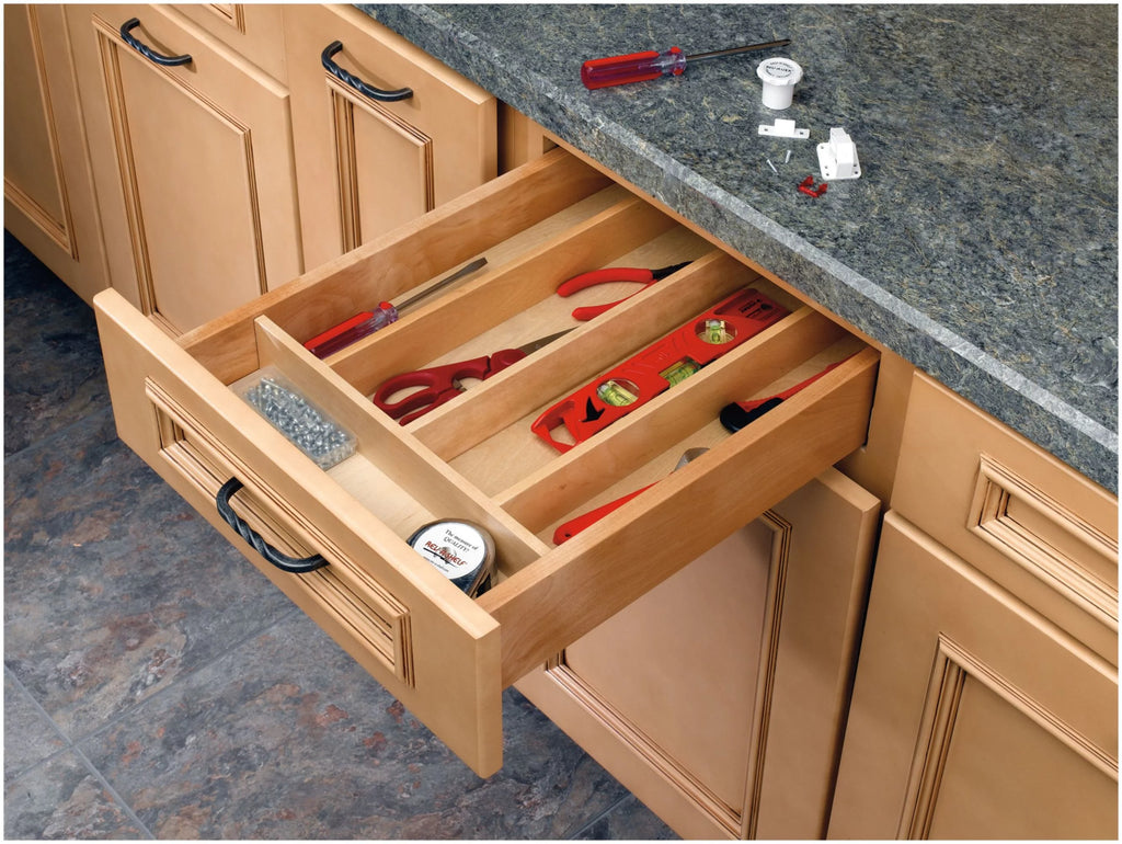 Wood Kitchen Drawer Utility Tray Insert H19531
