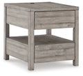 Contemporary Gray End Table T722376