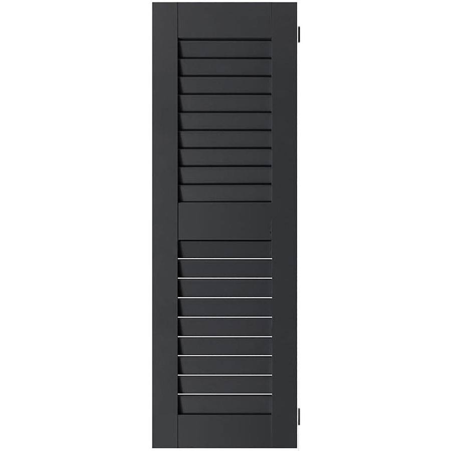 Black Louvered Shutters Pair T11110