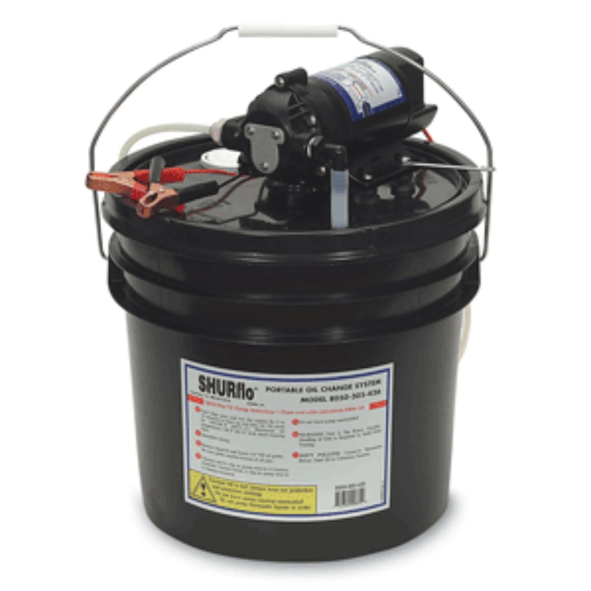 Oil Change Pump with 3.5 Gallon Bucket, 12 VDC, 1.5 GPM P9468